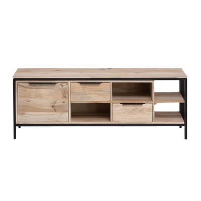 Meuble TV en bois de manguier et métal  HÉLOÏSE MADE IN MEUBLES 