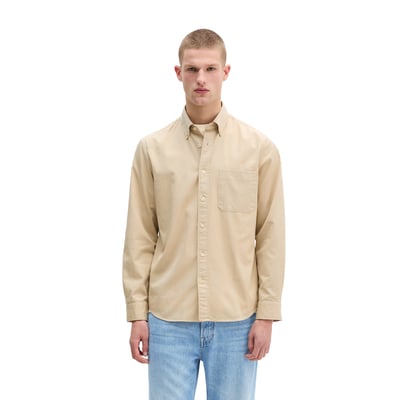 Chemise à col boutonné regular avec du coton recyclé MARC O'POLO