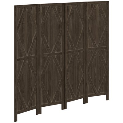 Paravent intérieur 4 panneaux croisillons style campagnard chic HOMCOM