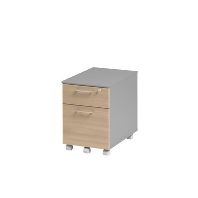 Caisson mobile 2 tiroirs monté finition JAZZ + GAMI