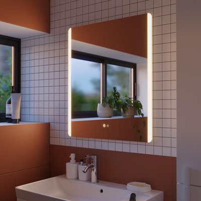 Miroir avec lumières intégrées en verre EASY SENSEA