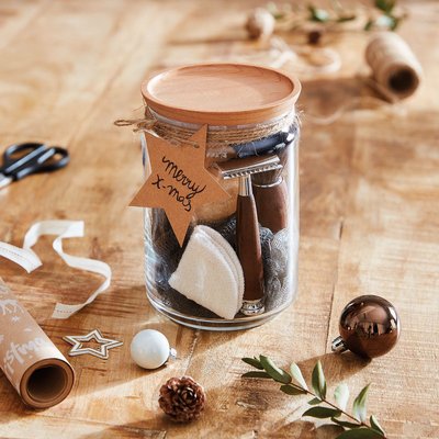 Pot verre trempé 1L, Pure Jar Wood LUMINARC