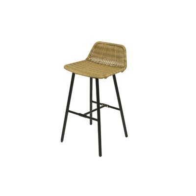 Tabouret haut Hanoi en résine tressée KAEMINGK