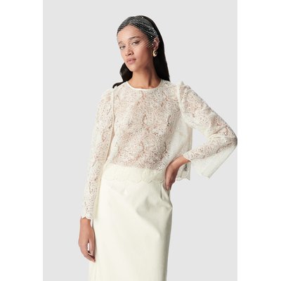 Blouse courte en dentelle IKKS