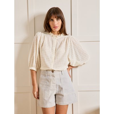 Blouse volantée brodée CYRILLUS