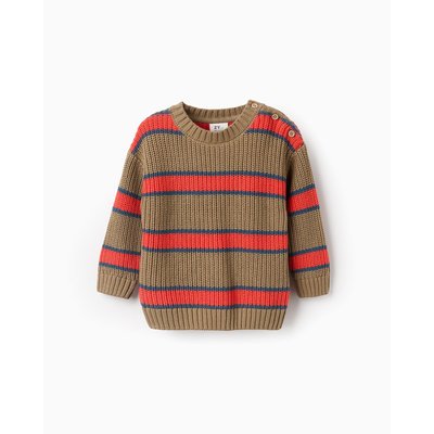 Pull Sweat Knit tissu tricoté côtelé, rayé, 100% coton ART ATTACK ZIPPY
