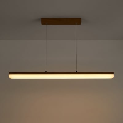 Suspension LED chêne et acrylique, Segundo LA REDOUTE INTERIEURS