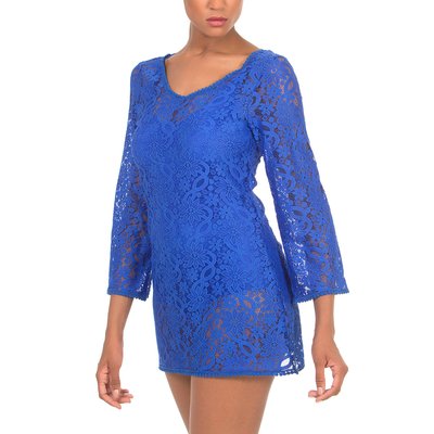 Robe OPÉRA plage courte bleu SELMARK MARE