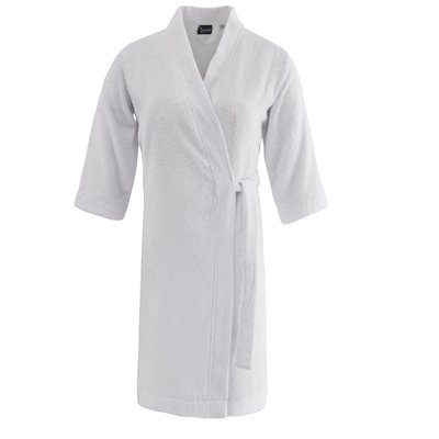 Peignoir léger en coton peigné manches courtes KIYO SENSEI MAISON