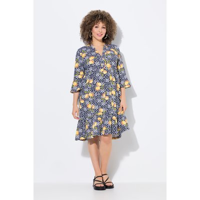 Robe en jersey, col tunisien et manches 3/4 ULLA POPKEN