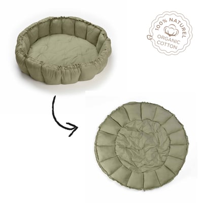 play&go - tapis d´éveil & cocon organic - meadow green PLAY ET GO