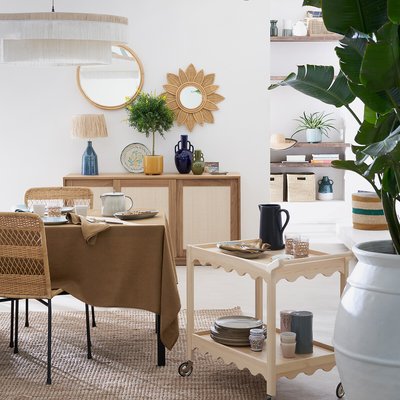 Suspension frangée en raphia Ø86 cm, Kavi LA REDOUTE INTERIEURS