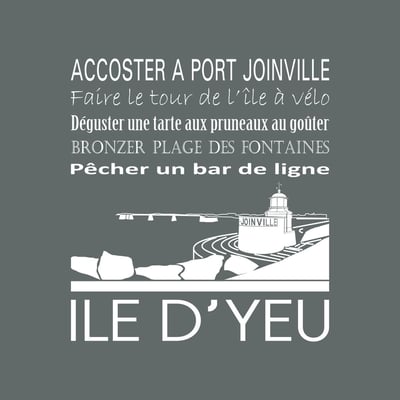 Tableau Mural Île D'yeu RÉGIONALISME CEANOTHE