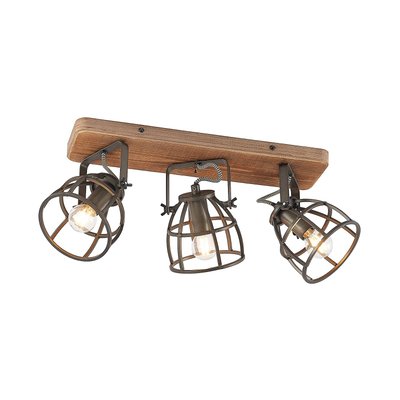 Plafonnier en bois vintage, Rutger LINDBY