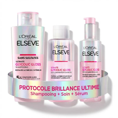 Routine Protectrice Elseve Glycolic Gloss L'OREAL PARIS