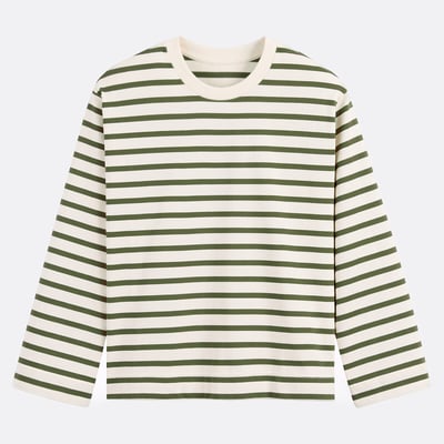 Лонгслив в полоску с круглым вырезом LA REDOUTE COLLECTIONS