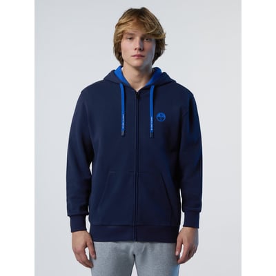 Sweat à Capuche Essentials - Polaire Zip Complet | Homme Grandes Tailles