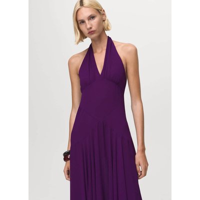Robe emmanchures américaines plis MANGO