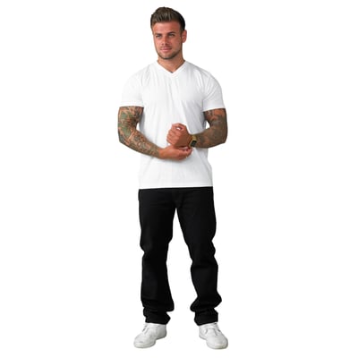 T-shirt uni col V SIGNATURE DUKE