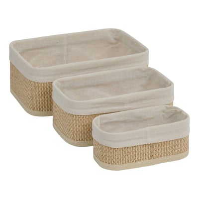 Lot de 3 paniers 20/25/30cm STEMY 5FIVE SIMPLY SMART