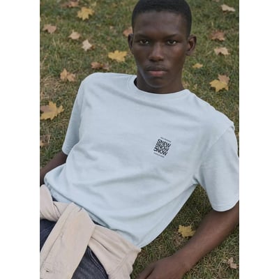 T-shirt en coton imprimé MANGO TEEN