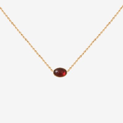 Collier doré à l'or fin CAB OVALE CAROLINE NAJMAN