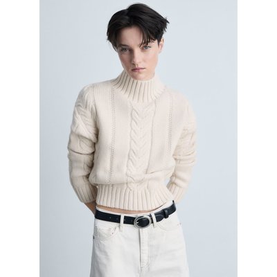 Pull-over torsades col montant MANGO