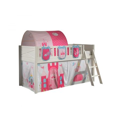 Scott Lit Mezzanine et Rideau Princess, Tunnel et 3 Sacs Rangement VIPACK