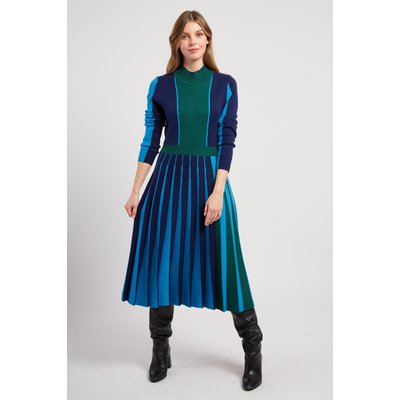 Robe mi-longue manches longues en maille JAMIE DERHY
