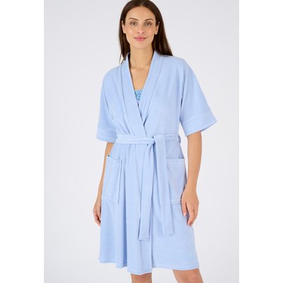 Robe de chambre forme kimono, maille bouclette DAMART