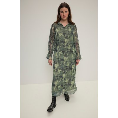 Robe maxi trapèze en mousseline. Imprimé STUDIO UNTOLD