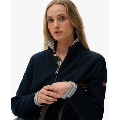 Pull en maille à demi-zip décontracté SUPERDRY