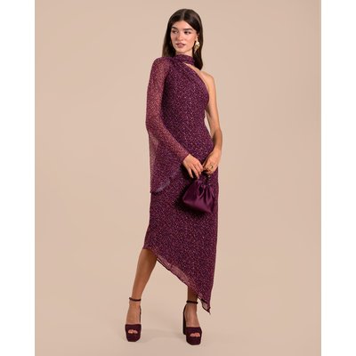 Robe Midi Asymétrique Avec Cape THE-ARE