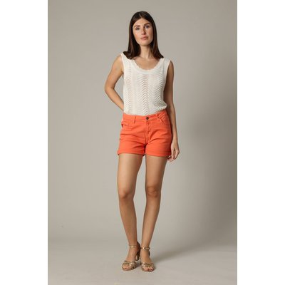 Short slim uni pour femme CERISE DEELUXE