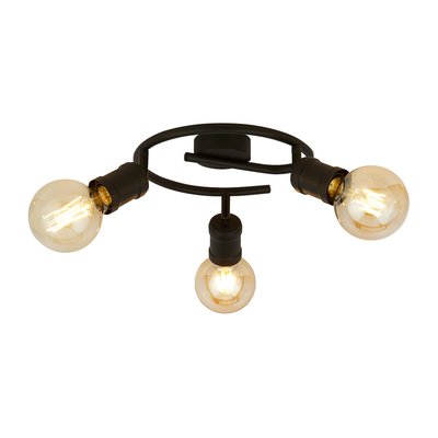 Adjustable Sand Black Swirl 3 Light Ceiling SpotLight SO'HOME