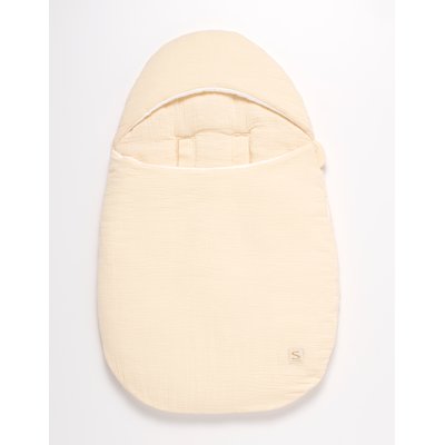 Nid d'ange bébé 5 attaches en double gaze de coton SAUTHON