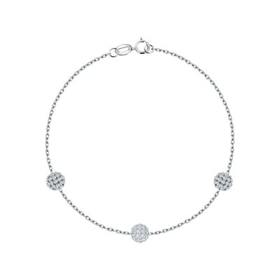 Bracelet en argent 925 et cristal CLEOR