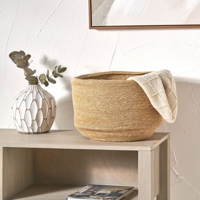 Seagrass Natural Round Basket SO'HOME