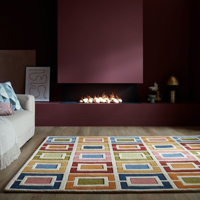 Tapis en laine BLOCKS RETRO FLAIR RUGS
