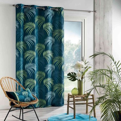 Rideau BLUE VEGETAL DOUCEUR D'INTÉRIEUR