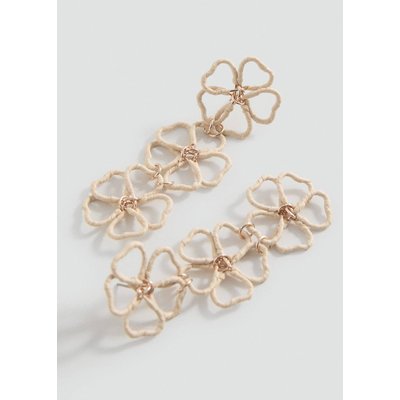 Boucles d'oreilles pendantes fleurs MANGO TEEN
