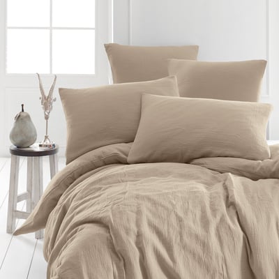 Parure housse de couette gaze de coton + 2 taies 50x70 cm LOFT SENSEI MAISON