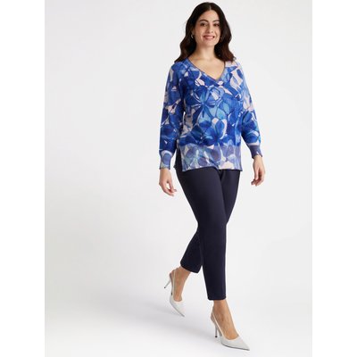 Pull imprimé à fleurs sur l’ensemble effet estompé FIORELLA RUBINO