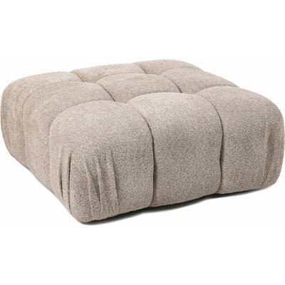 Pouf modulable en tissu effet laine coloris  élégant RECOLLECTION