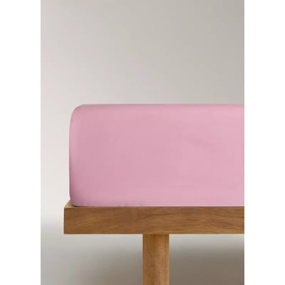 Drap-housse percale de coton 200 fils lit 200 cm MANGO HOME