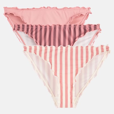 Lote de 3 bragas de microfibra estampada LA REDOUTE COLLECTIONS