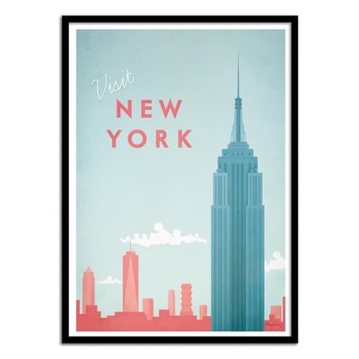 Affiche d'art - Visit New York - Henry Rivers WALL EDITIONS