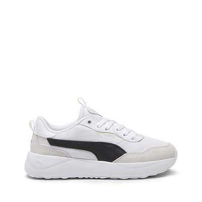 Puma plateforme noir et blanche sales