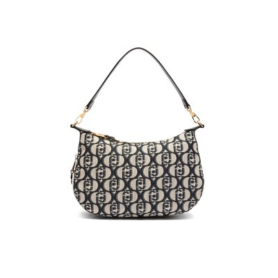 Sac porté épaule en jacquard avec logo LIU JO