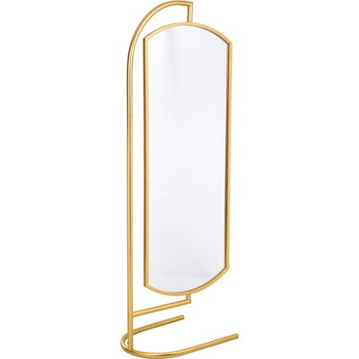 Miroir sur pied doré design moderne pour chambre ou entrée RECOLLECTION